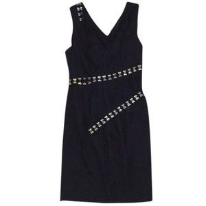 Thakoon Black Dress with Silver Embellished
